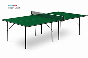 Теннисный стол Hobby Light green - облегченная модель теннисного стола для использования в помещениях